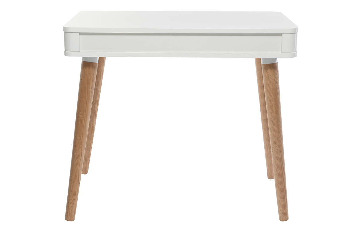 Scrivania scandinava da bambino Legno e Bianco TOTEM