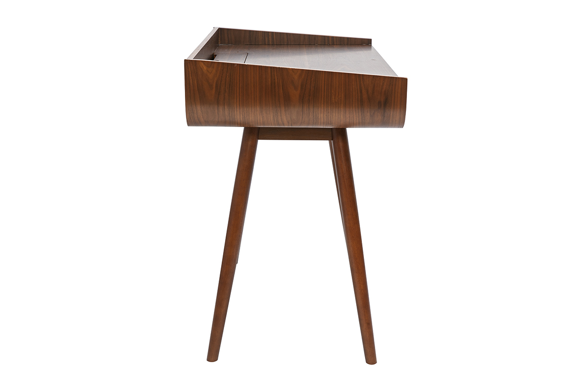 Scrivania scandinava legno chiaro con 2 cassetti L100 cm HALLEN