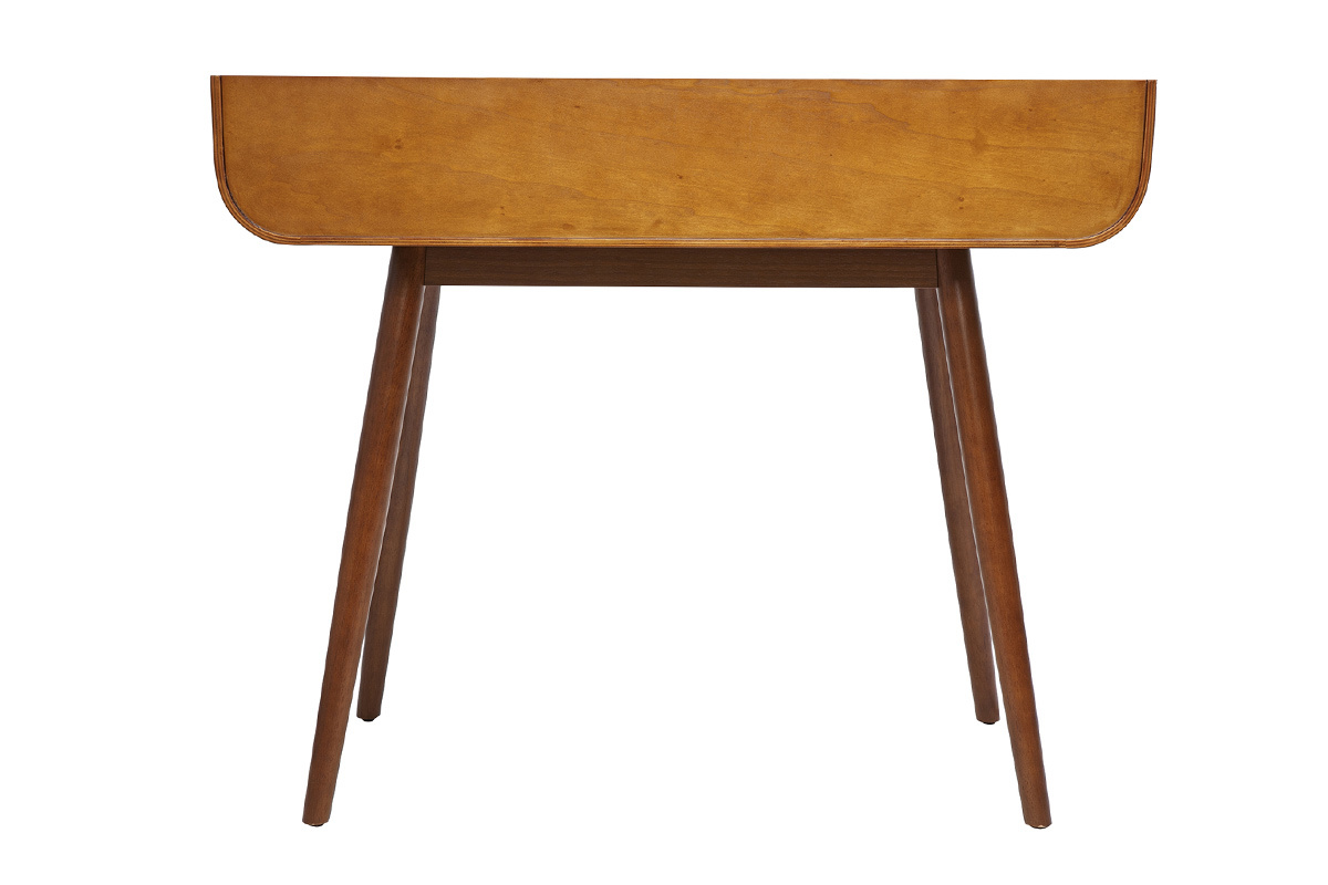 Scrivania scandinava legno chiaro con 2 cassetti L100 cm HALLEN