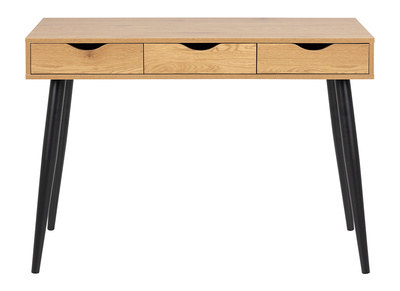 Scrivania scandinava nera e legno BALZAC - Scrivania scandinava nera e legno BALZAC