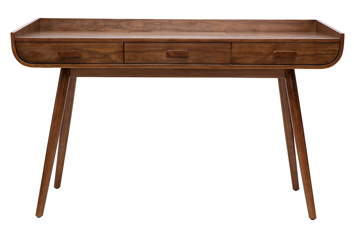 Scrivania vintage in legno noce HALLEN