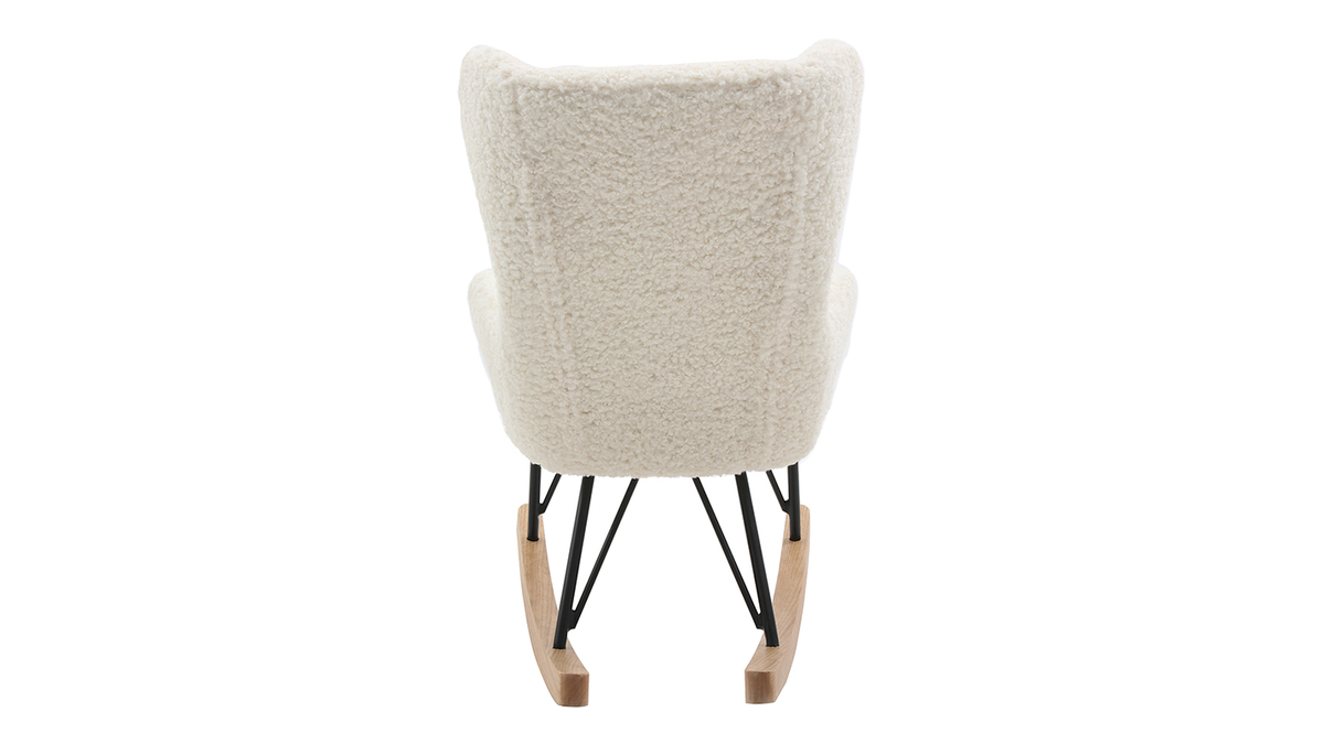 Sedia a dondolo bambino effetto pelle di pecora SHAUN