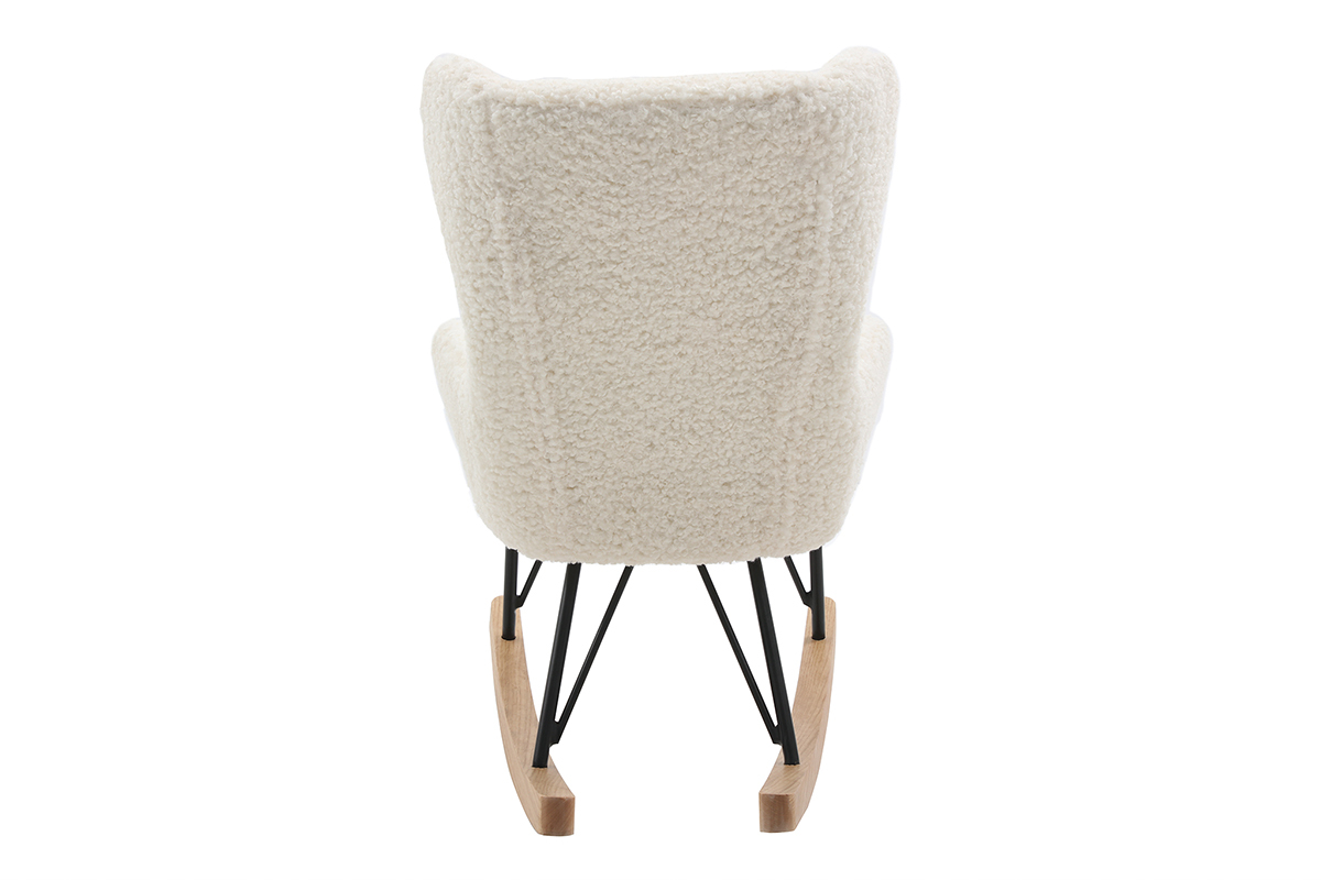 Sedia a dondolo bambino effetto pelle di pecora SHAUN
