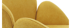 Sedia a dondolo design velluto giallo senape RHAPSODY