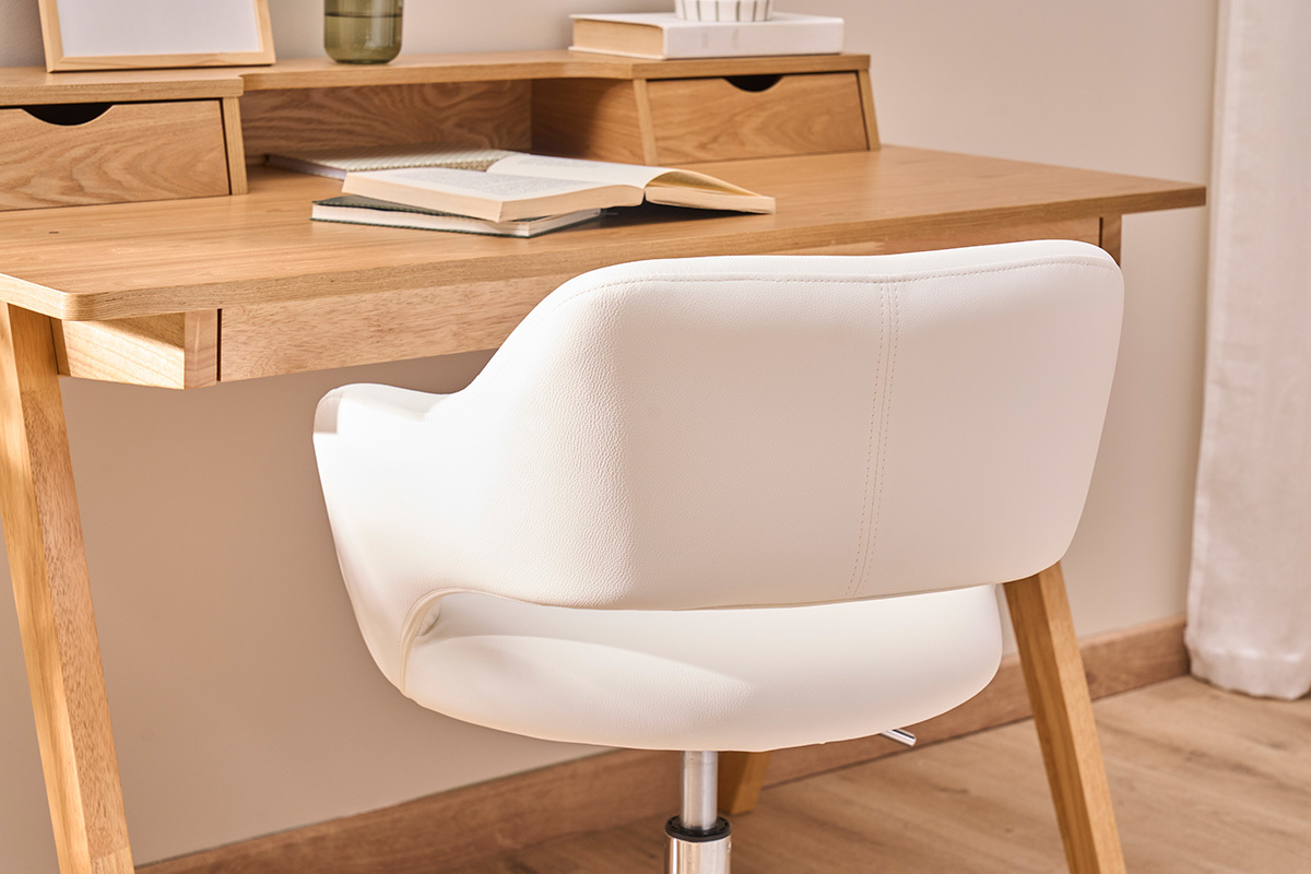 Sedia da ufficio design bianco JESSY