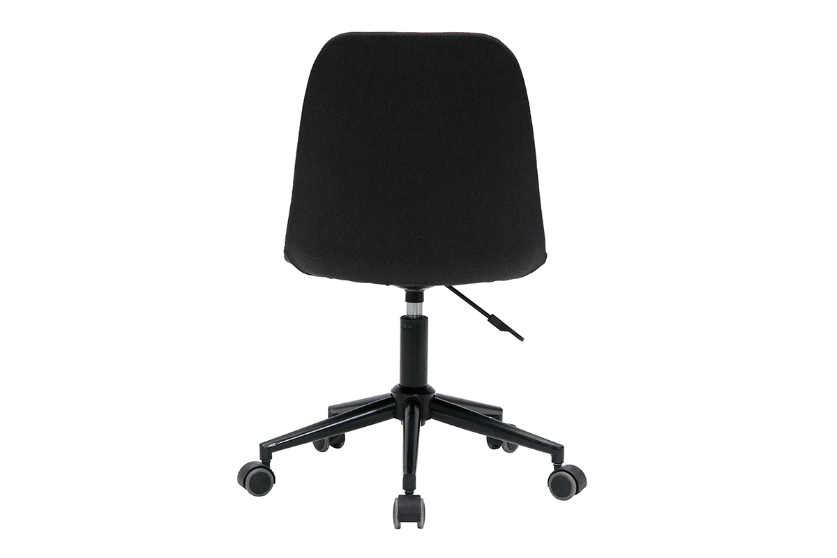 Sedia da ufficio design in tessuto grigio scuro FUSE