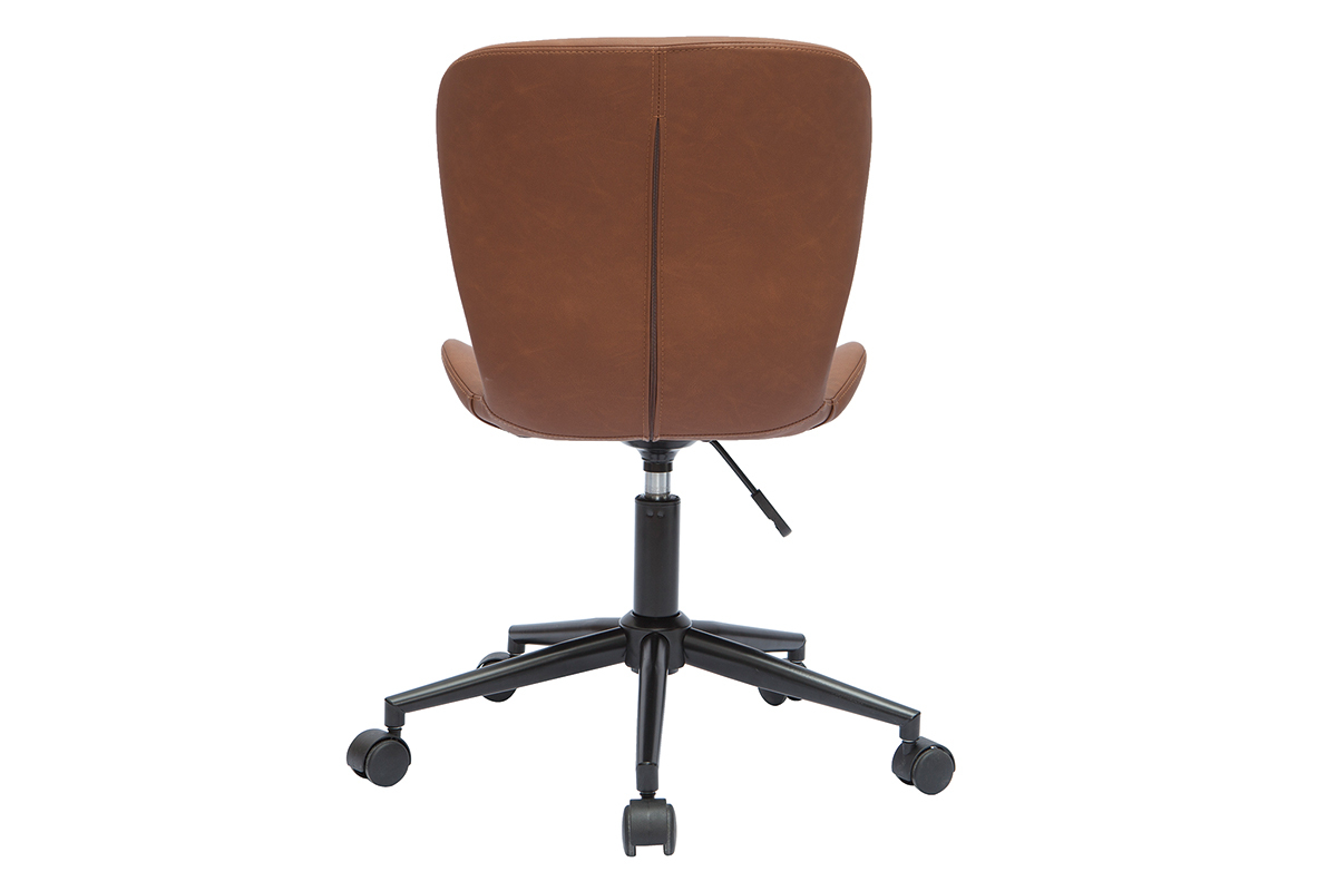 Sedia da ufficio design marrone JOSH