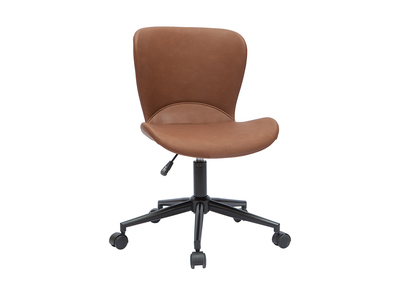 Sedia da ufficio design marrone JOSH