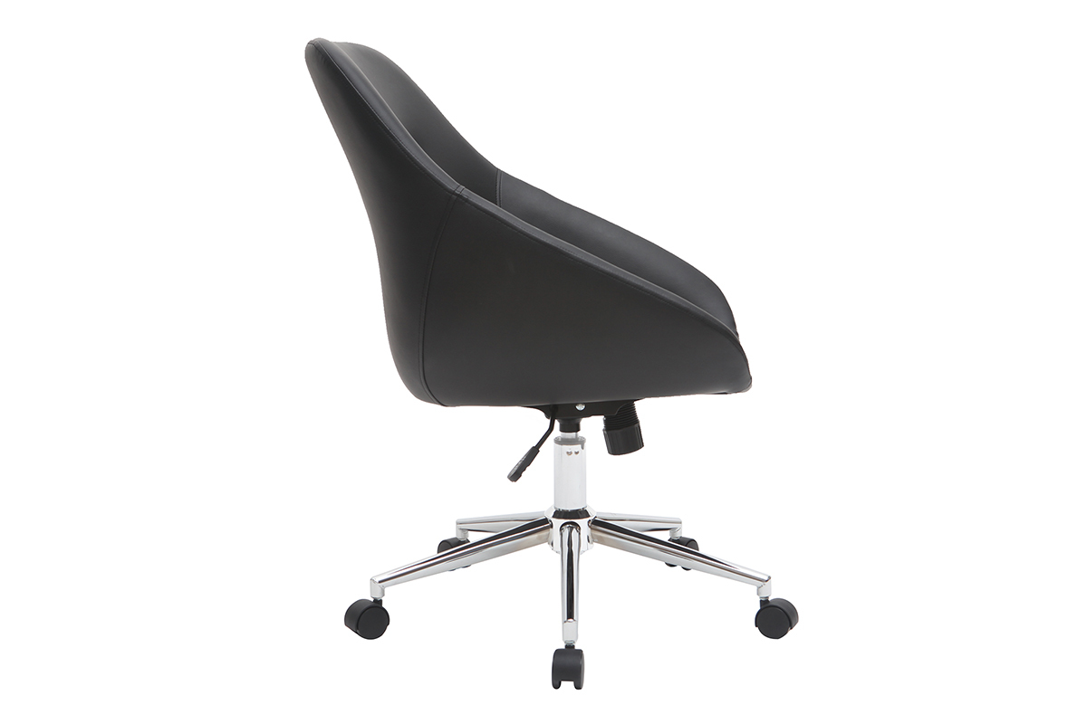 Sedia da ufficio design nera COLIN