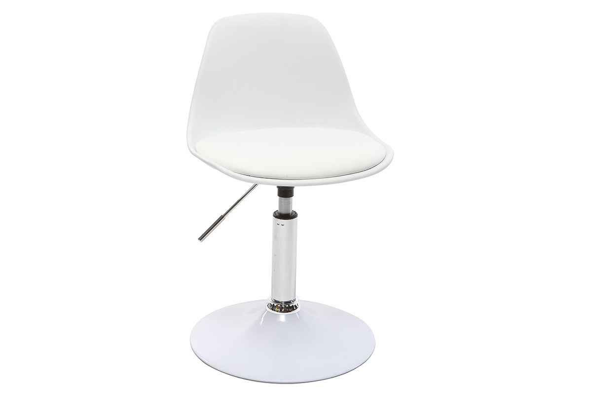 Sedia da ufficio design per bambino bianco STEEVY