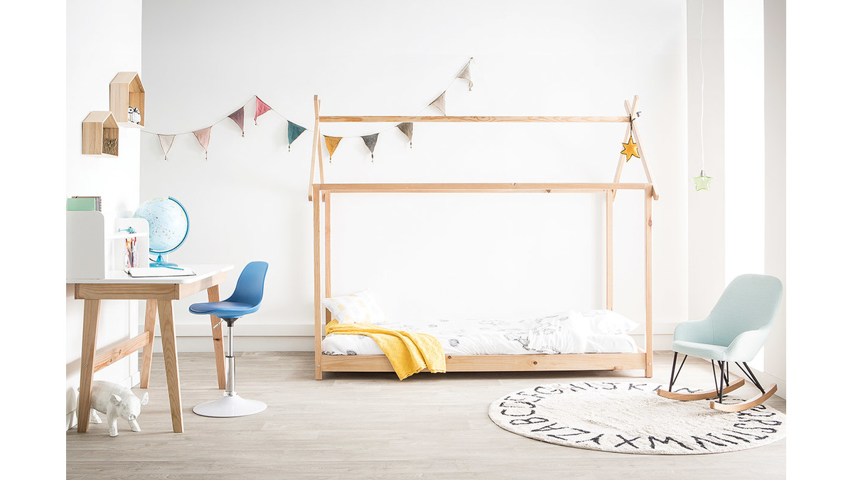 Sedia da ufficio design per bambino bianco STEEVY