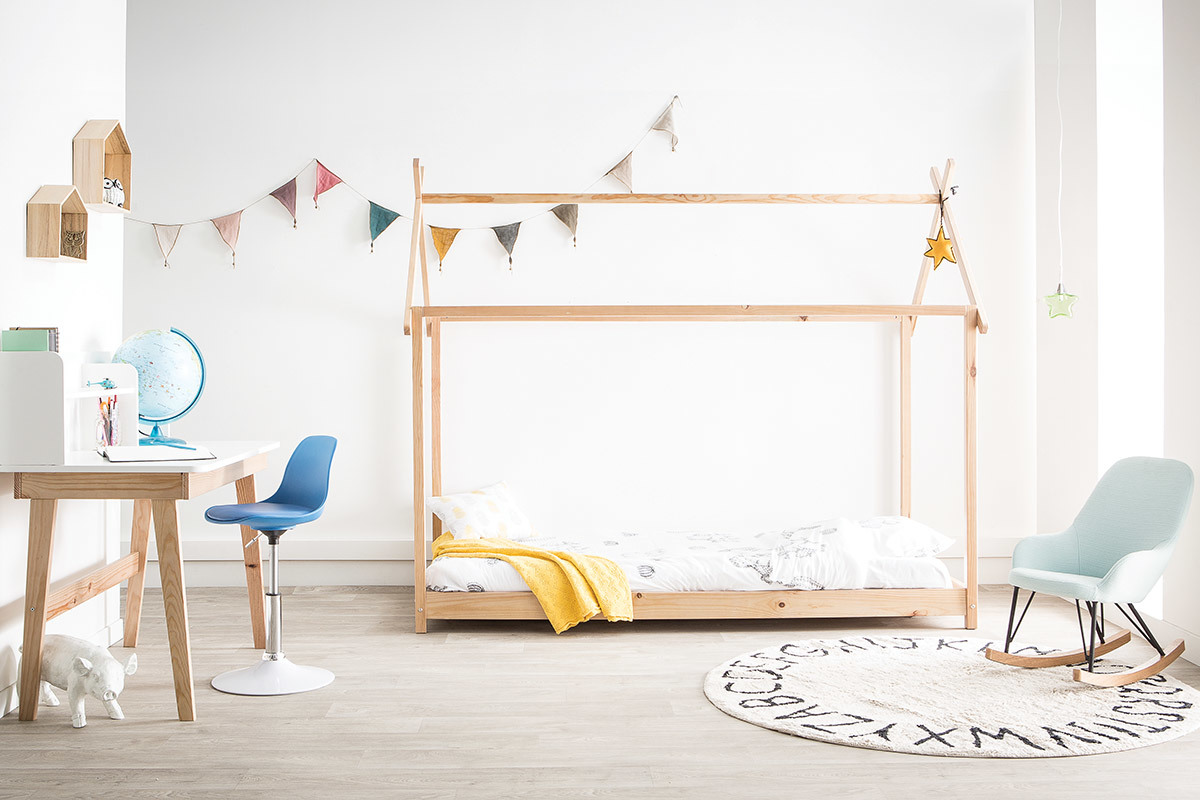 Sedia da ufficio design per bambino bianco STEEVY