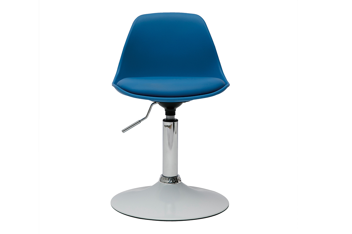 Sedia da ufficio design per bambino blu STEEVY