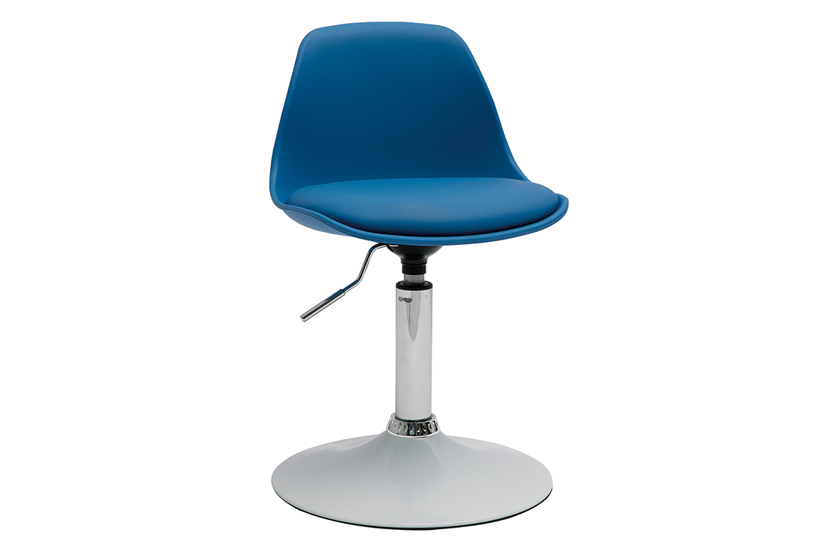 Sedia da ufficio design per bambino blu STEEVY