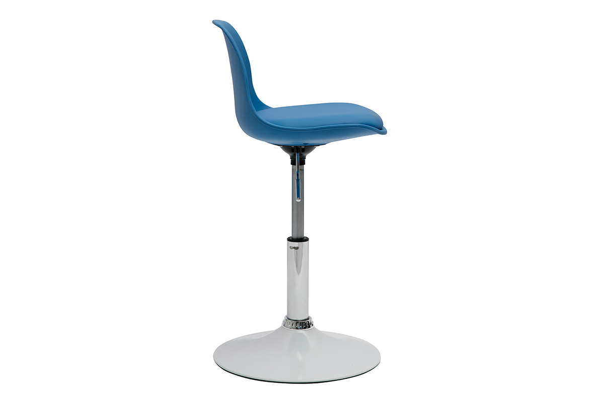 Sedia da ufficio design per bambino blu STEEVY
