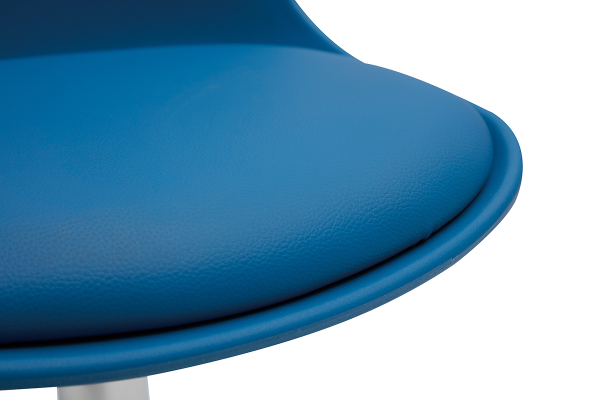 Sedia da ufficio design per bambino blu STEEVY