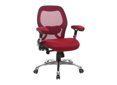 Sedia da ufficio ergonomica, colore: Rosso, modello: ULTIMATE V2
