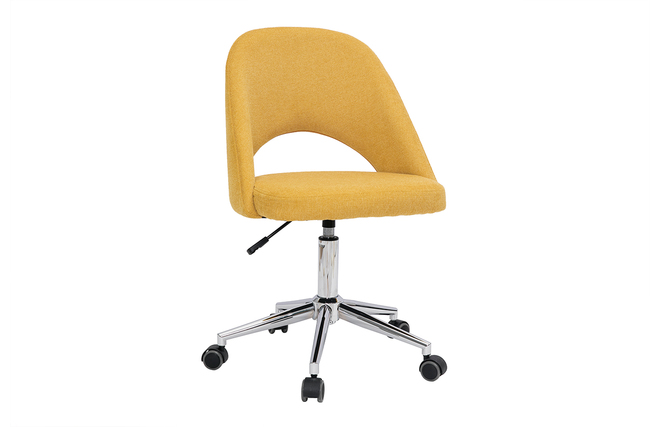 Poltrona Di Design In Tessuto Effetto Velluto Giallo Senape LAURENS 48457 6405a6d86345b 1200 800