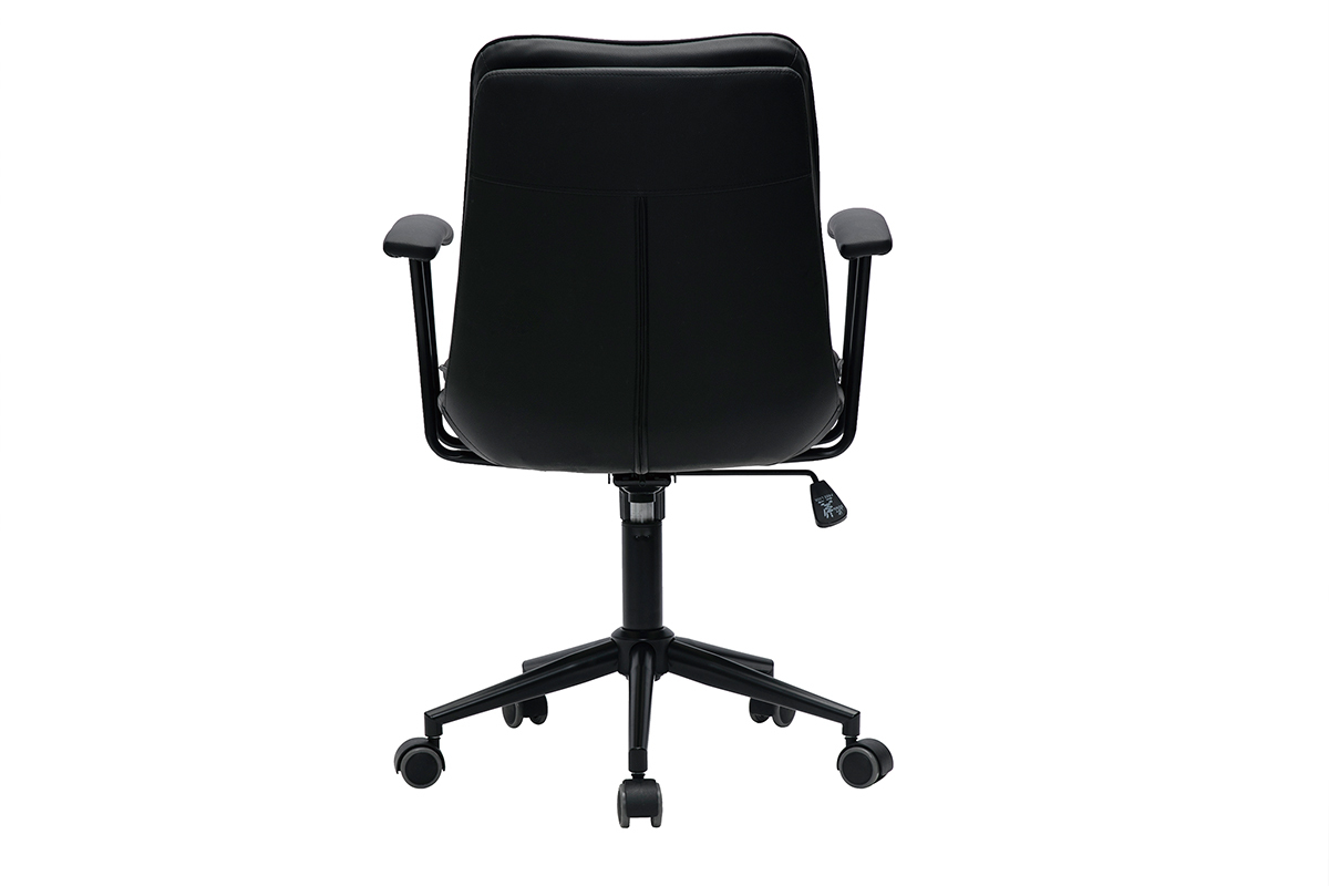 Sedia da ufficio regolabile nero BRADFORD