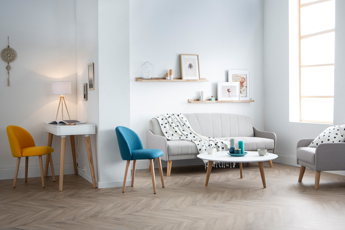 Sedia design foglia di t e legno CELESTE