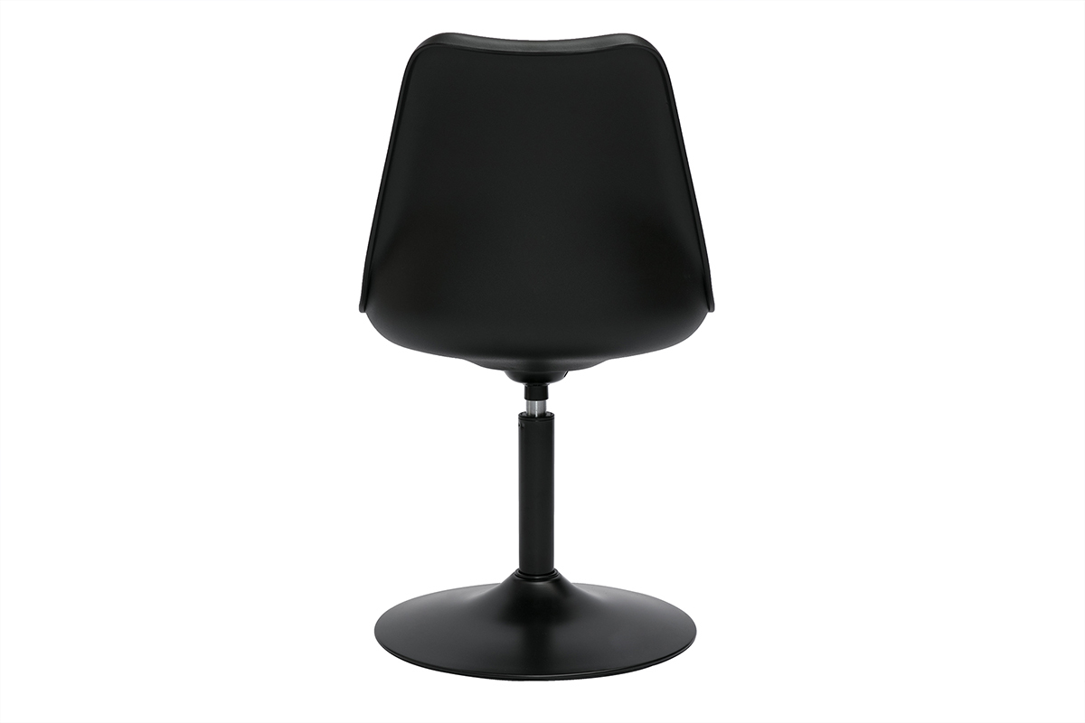 Sedia design girevole nera opaca STEEVY V2