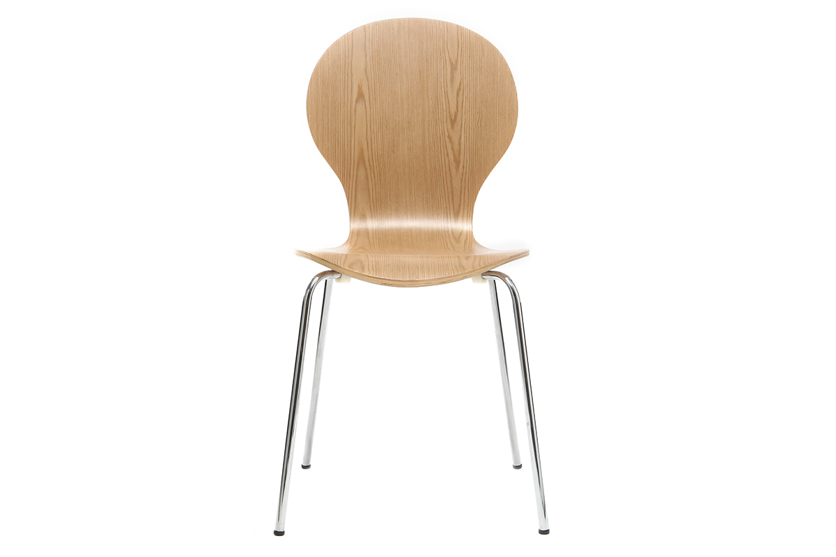 Sedia design in legno chiaro lotto di 2 NEW ABIGAIL