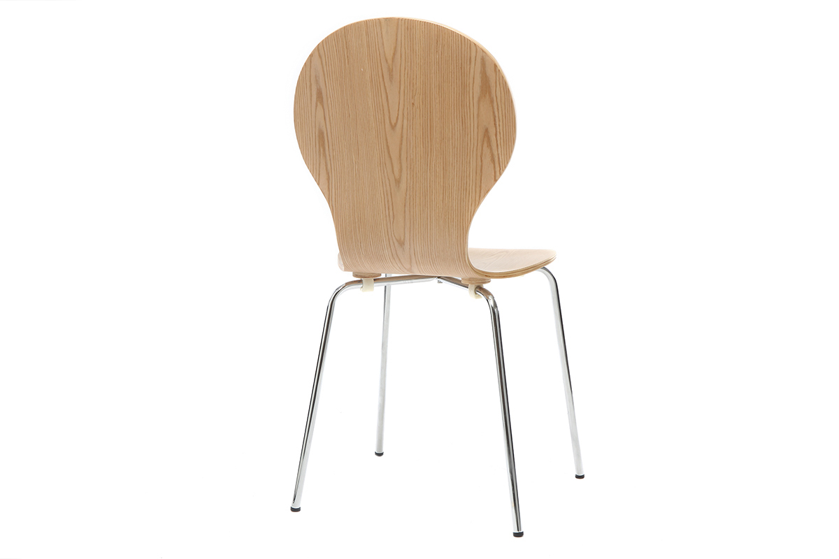 Sedia design in legno chiaro lotto di 2 NEW ABIGAIL