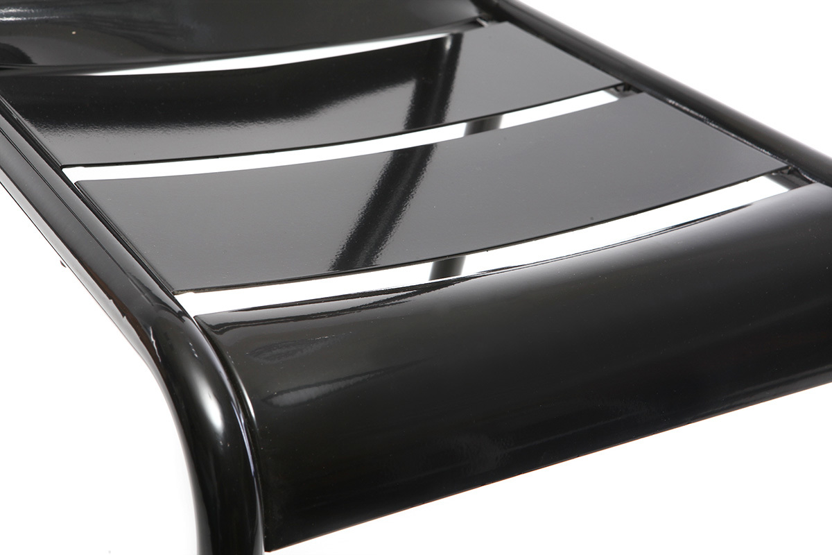 Sedia design metallo nero gruppo di 2 SHERMAN