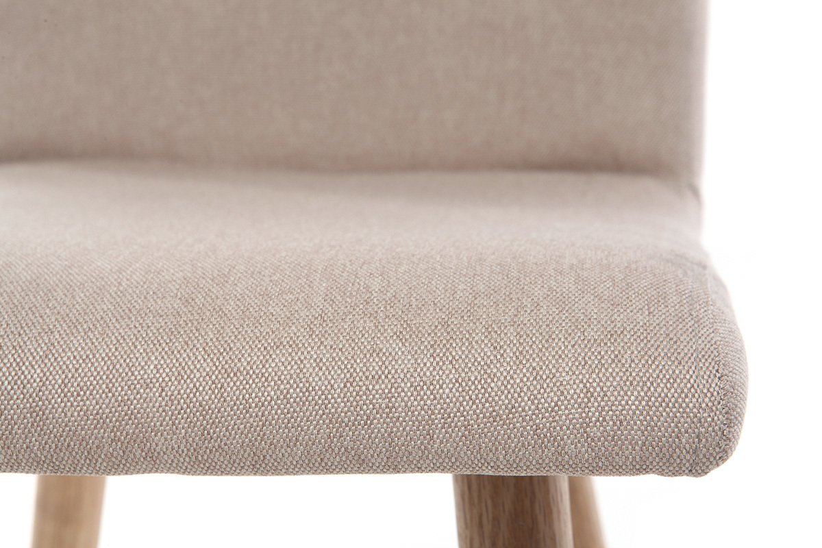 Sedia design naturale e legno set di due HORTA