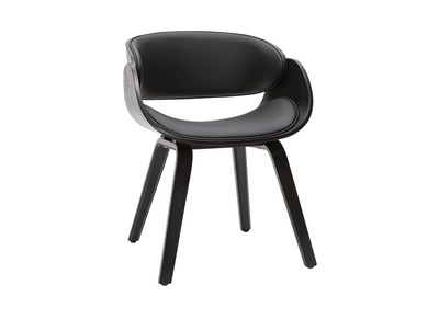 Sedia design nero BENT