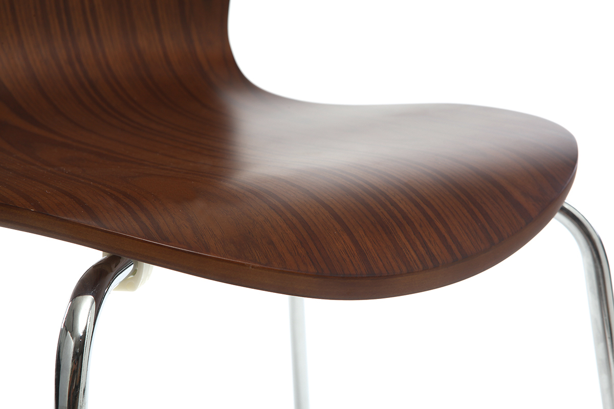 Sedia design Noce lotto di 2 NEW ABIGAIL