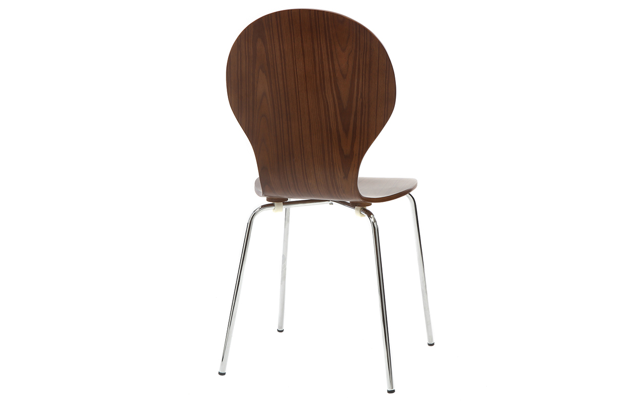 Sedia design Noce lotto di 2 NEW ABIGAIL