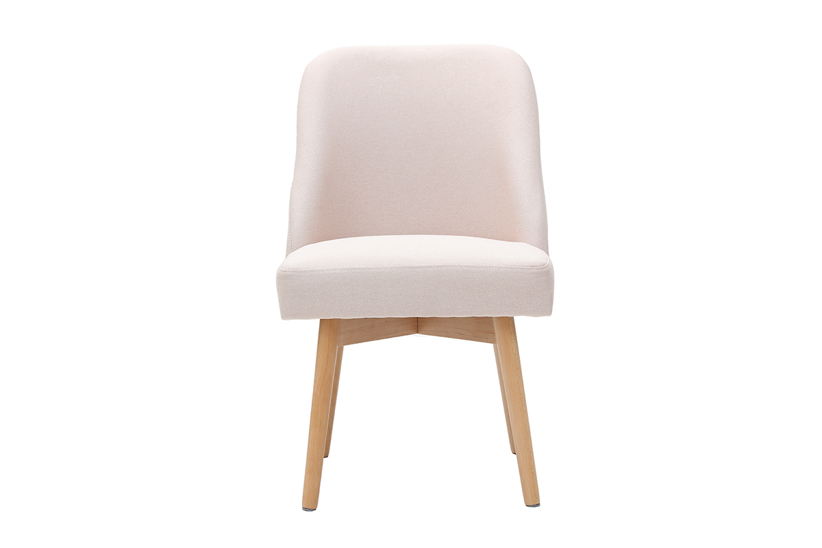 Sedia scandinava tessuto rosa LIV