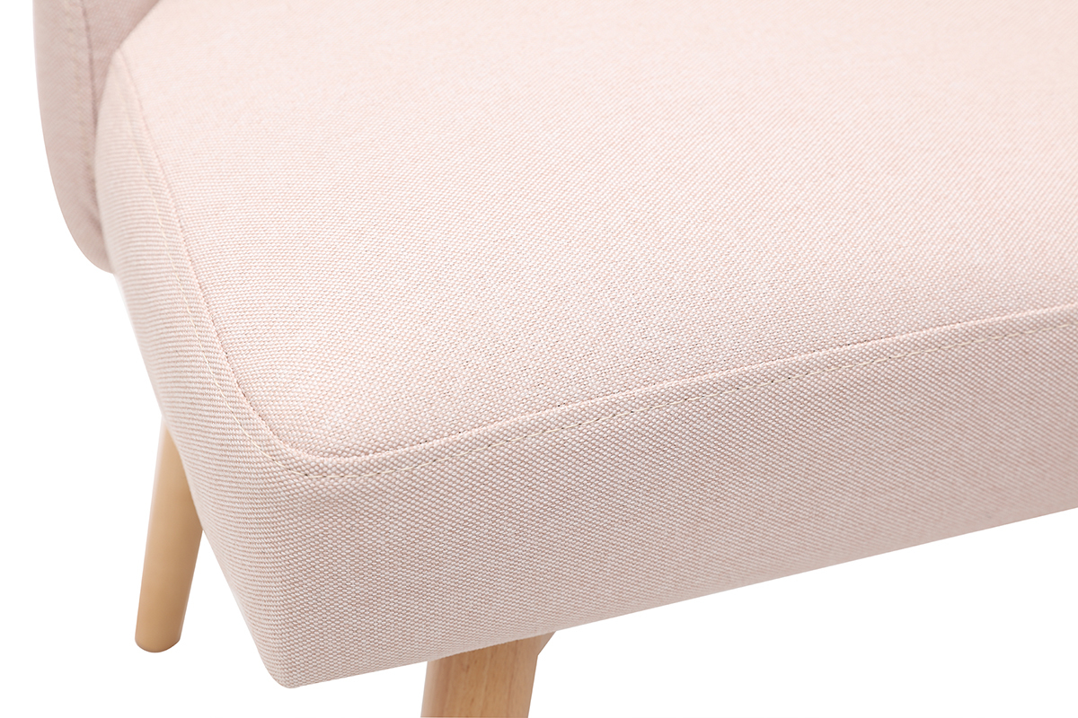 Sedia scandinava tessuto rosa LIV