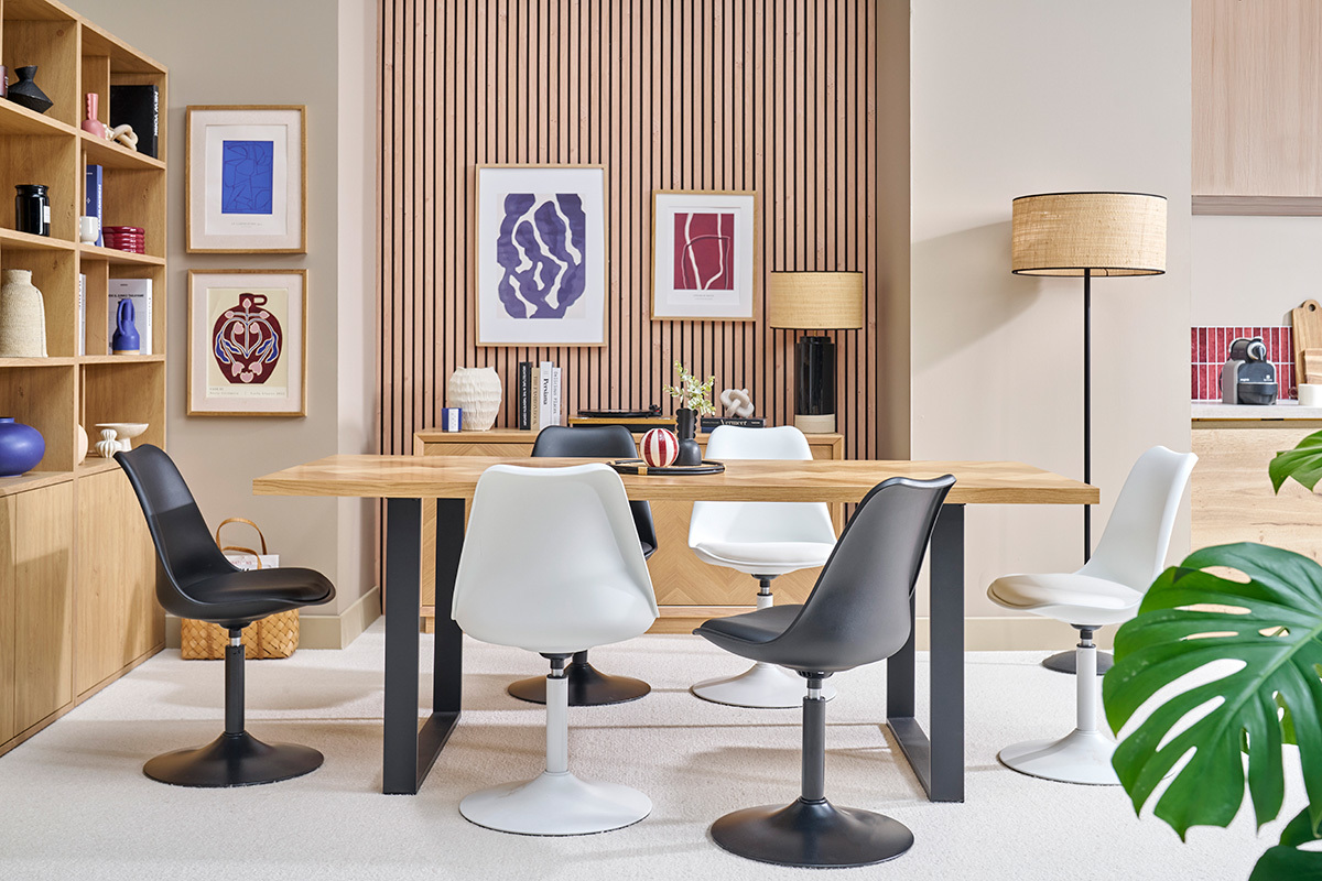 Sedia STEEVY V2 bianca opaca girevole