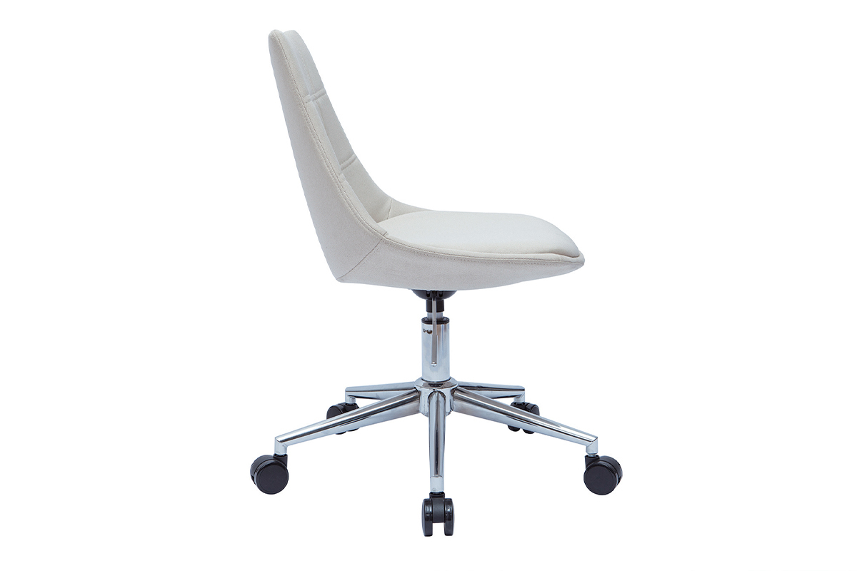 Sedia ufficio design tessuto naturale MATILDE