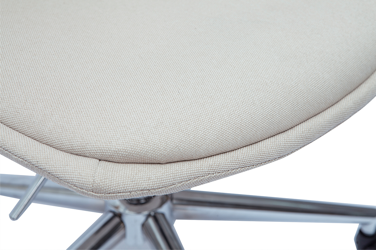 Sedia ufficio design tessuto naturale MATILDE