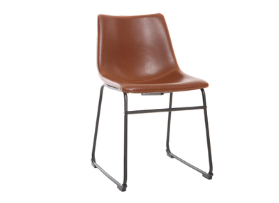 Sedia vintage PU marrone chiaro NEW ROCK