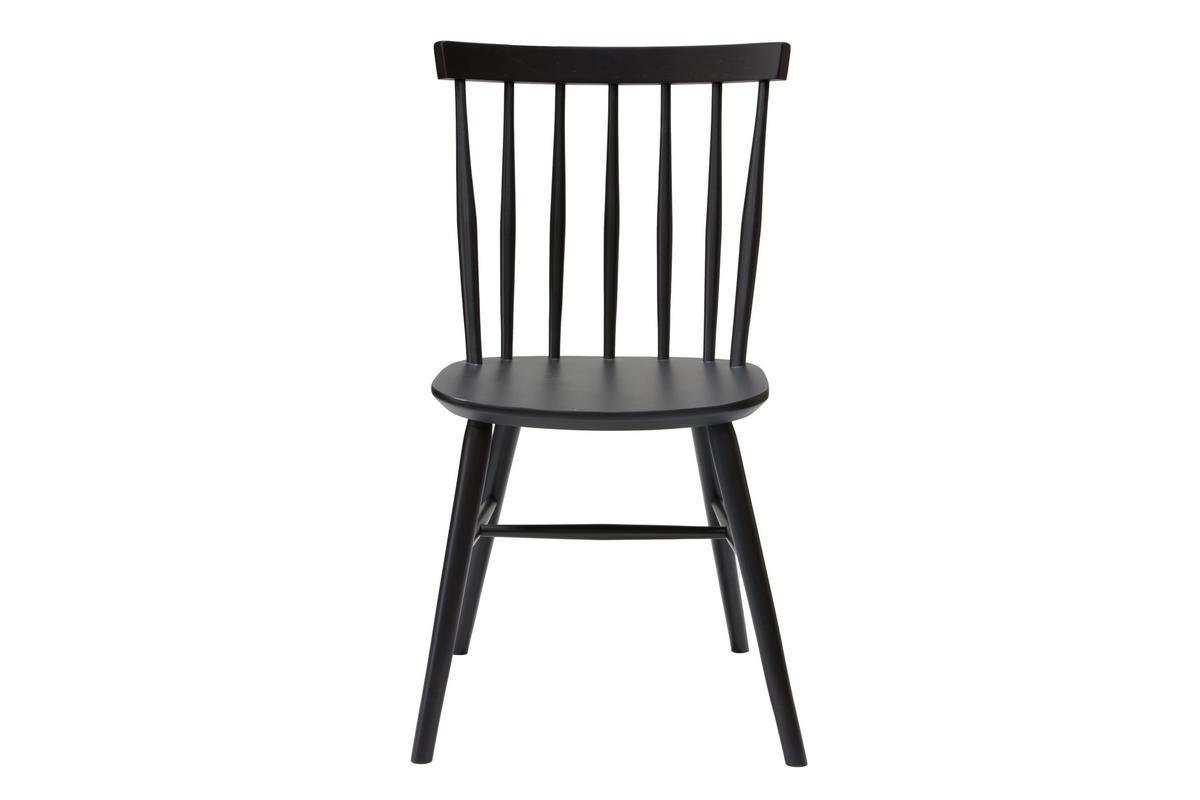 Sedie a listelli nero opaco (set di 2) COLBERT