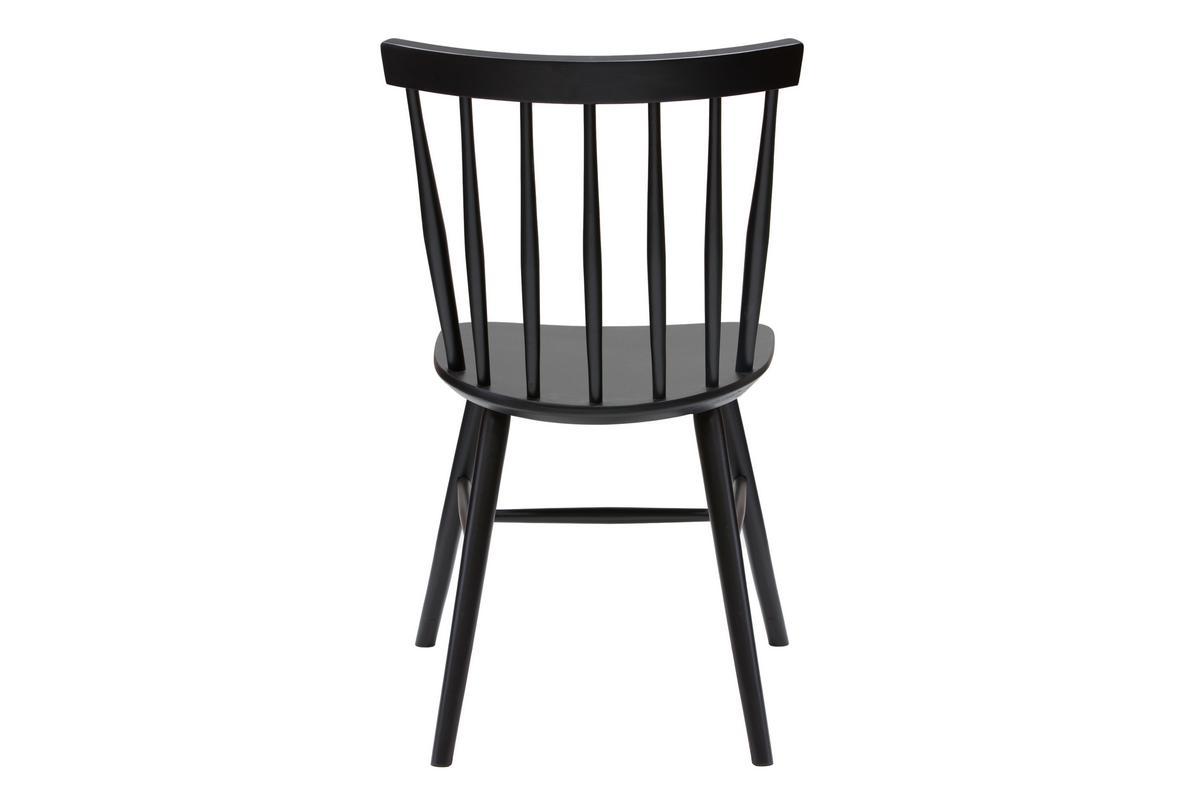 Sedie a listelli nero opaco (set di 2) COLBERT