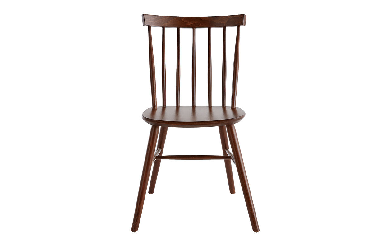 Sedie a listelli noce (set di 2) COLBERT
