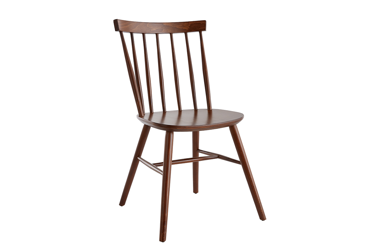 Sedie a listelli noce (set di 2) COLBERT