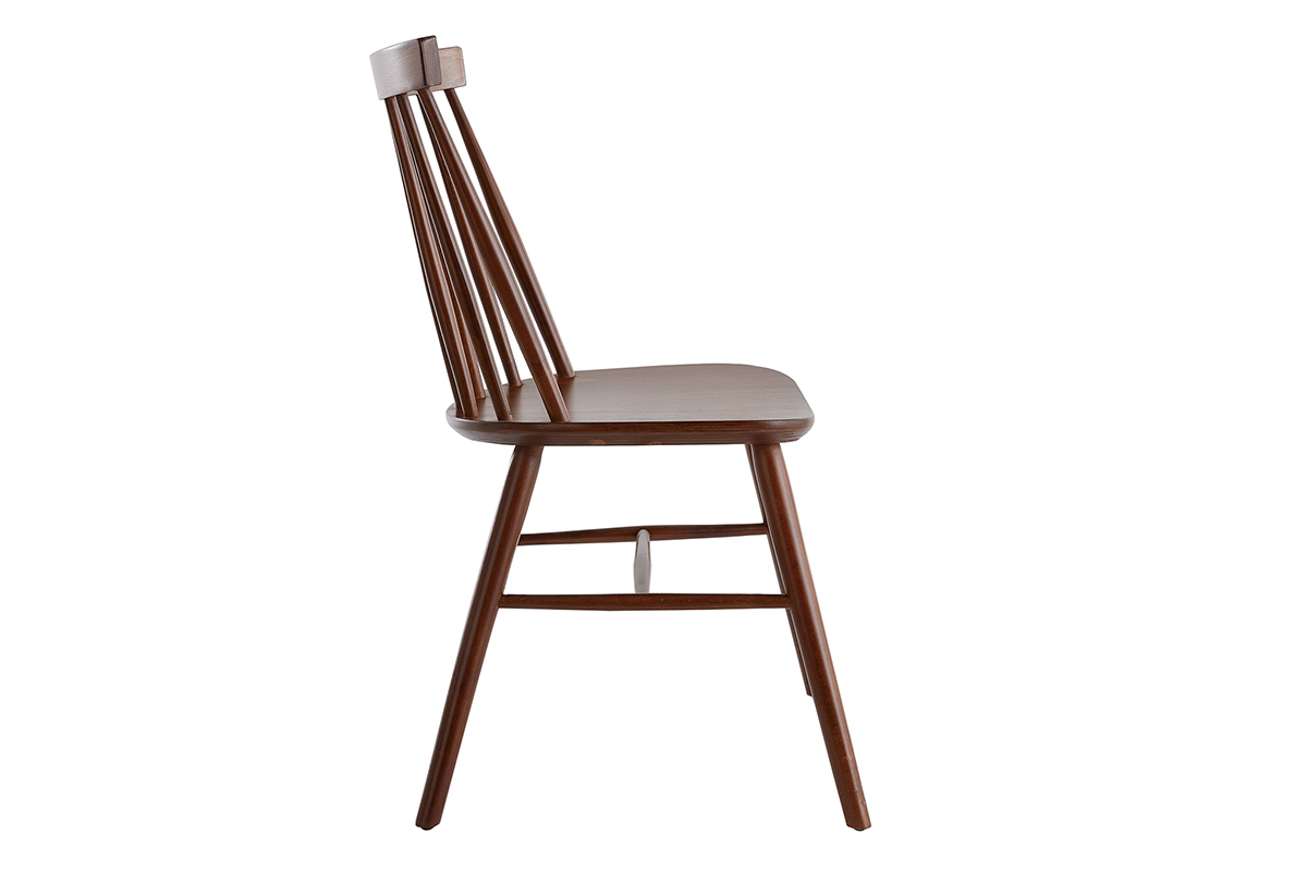 Sedie a listelli noce (set di 2) COLBERT