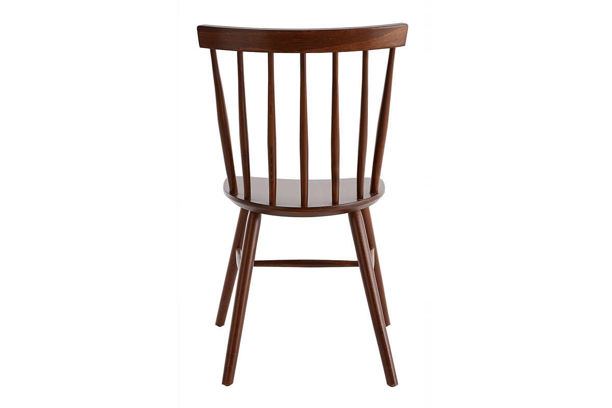 Sedie a listelli noce (set di 2) COLBERT
