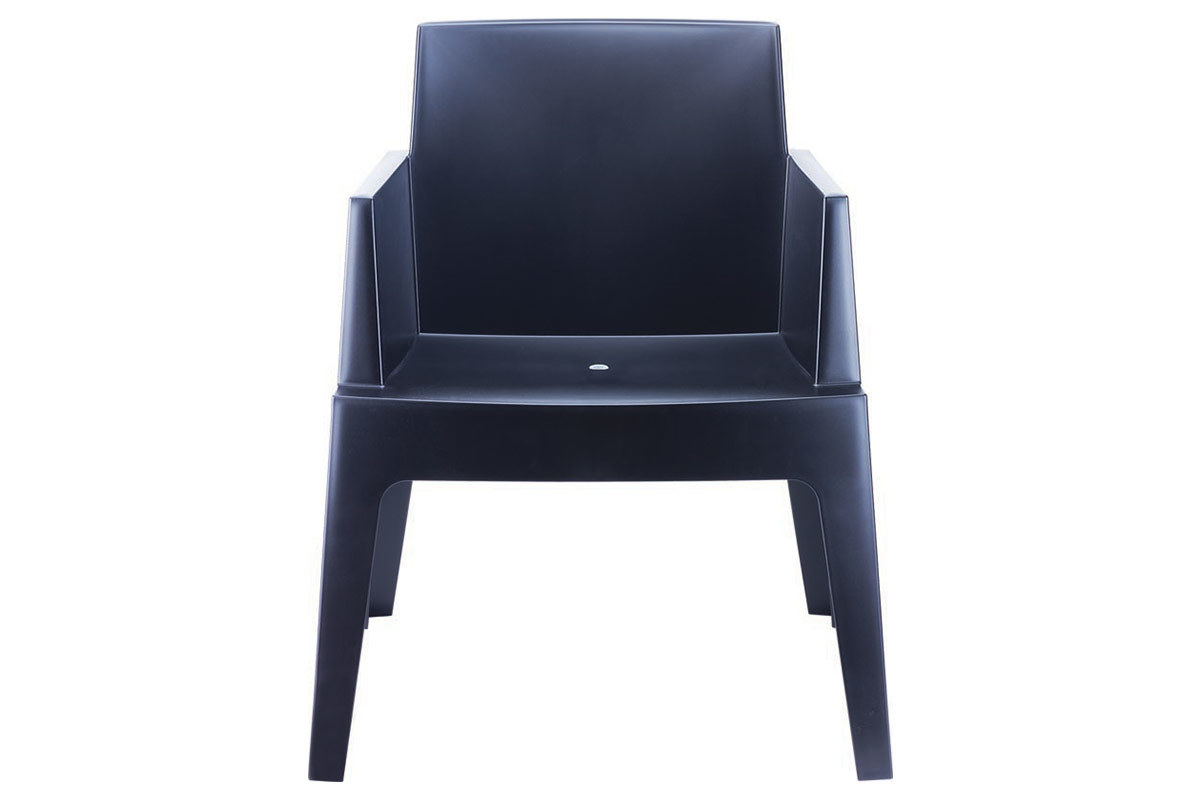 Sedie da giardino design nere Gruppo di 4 LALI