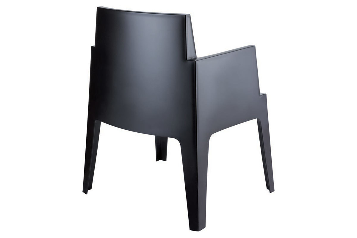 Sedie da giardino design nere Gruppo di 4 LALI