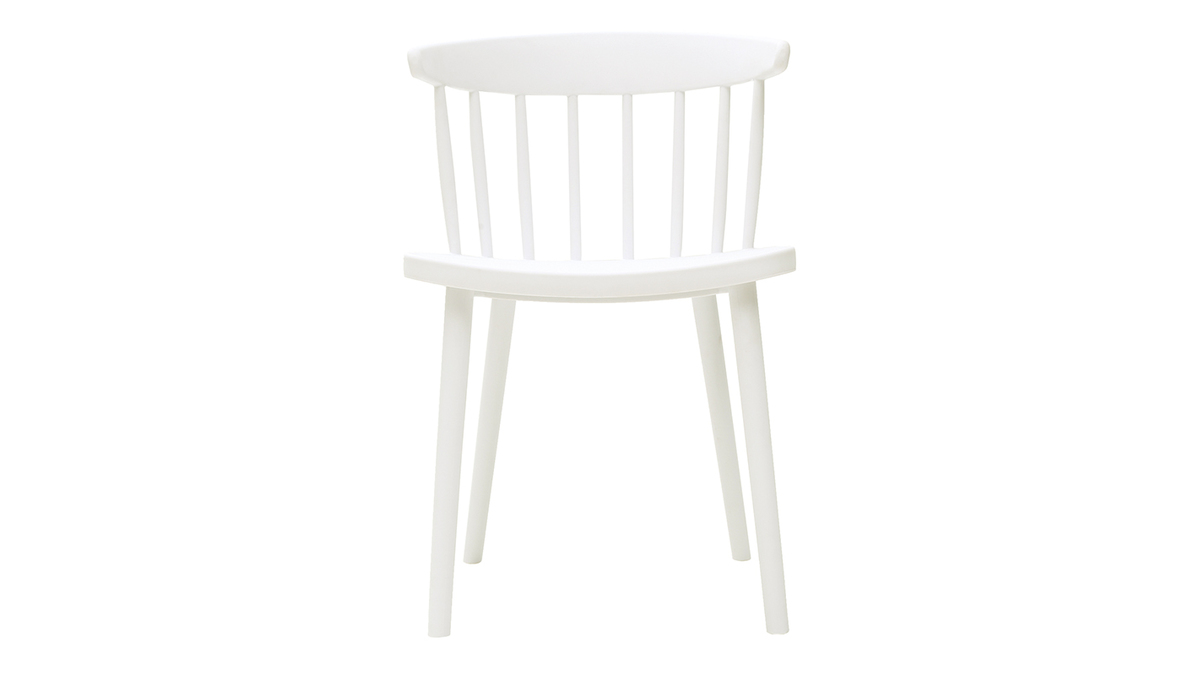 Sedie design con barre bianche interne / esterne (set di 2) HOLLY