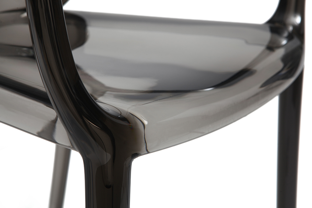 Sedie design fum�e trasparenti lotto di 2 CRISTAL