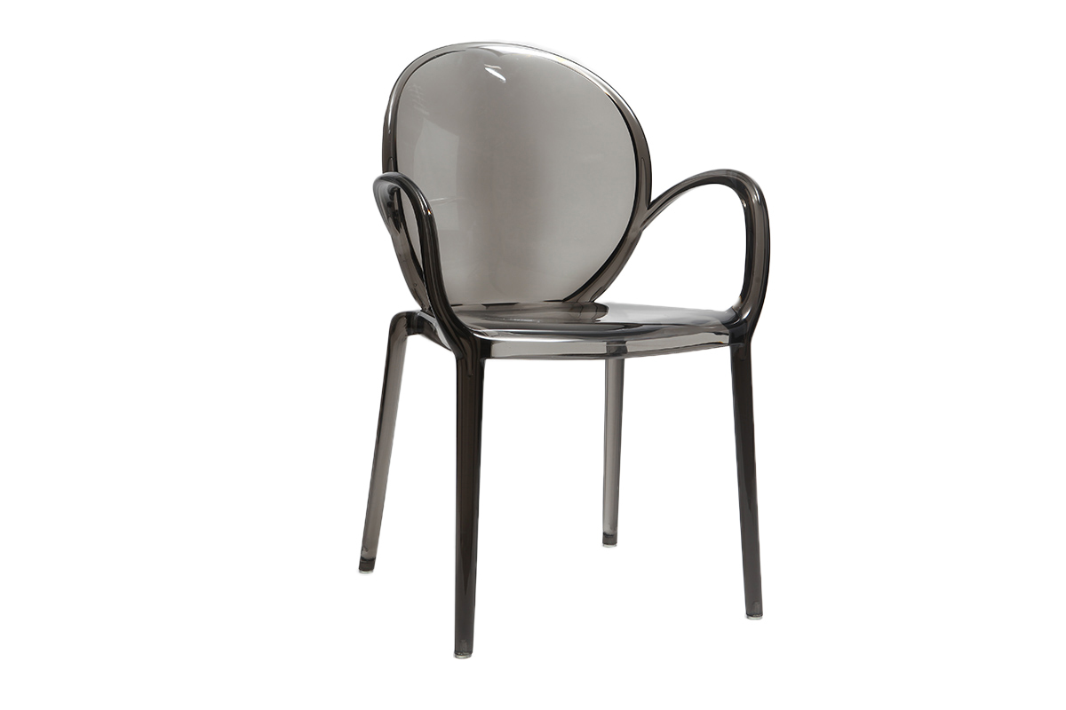 Sedie design fum�e trasparenti lotto di 2 CRISTAL