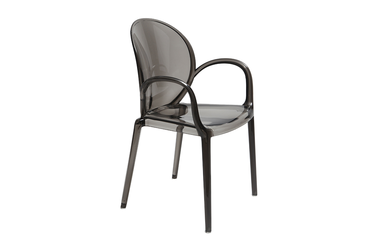 Sedie design fum�e trasparenti lotto di 2 CRISTAL